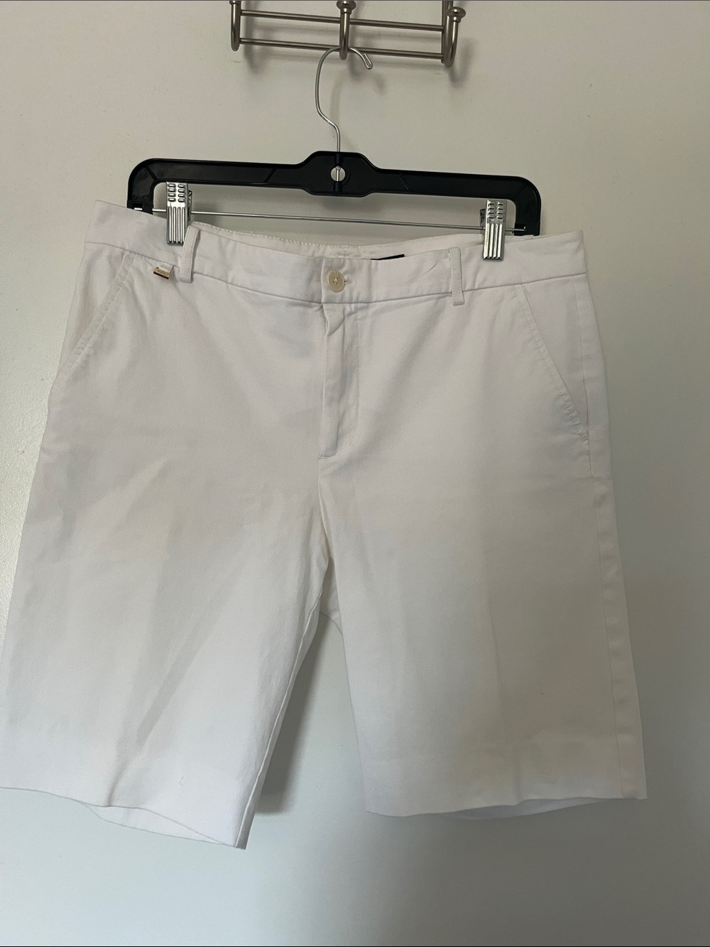 Lauren Ralph Lauren White Chino Bermuda Shorts